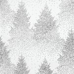 Obrus świąteczny Choinki srebrne 140 x 360 cm - Atmosphera 2