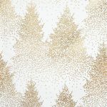 Obrus świąteczny Choinki złote 140 x 360 cm - Atmosphera 2