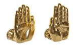 Podpórki do książek Hands złote 3