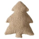 Poduszka dekoracyjna Choinka brązowa boucle 1