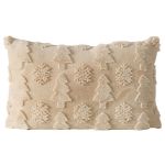 Poduszka dekoracyjna Winter Forest beżowa 50 x 30 cm 1