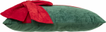 Poduszka Gift zielona z czerwoną kokardą 8