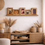  Półka drewniana z ramkami foto - Atmosphera 2