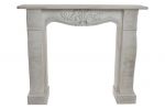 Portal kominkowy Simply rzeźbiony bielony - Item International 1