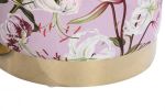 Puf aksamitny w kwiaty Fleurs  - Item International 4