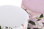 Puf aksamitny w kwiaty Fleurs  - Item International 3