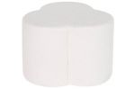 Puf Boucle Bloom biały - Item International 3