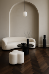 Puf Boucle Bloom biały - Item International 2