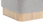Puf Boucle wood szary - Item International 5