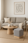 Puf Boucle wood szary - Item International 2