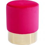 Puf Cherry Pink Brass - Kare Design 1