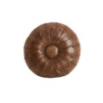 Puf Heritage skórzany 58 cm brązowy 3