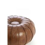 Puf Heritage skórzany 58 cm brązowy 4