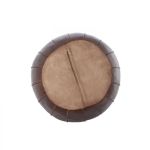 Puf Heritage skórzany 58 cm ciemnobrązowy 6