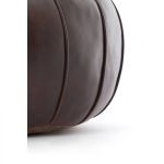 Puf Heritage skórzany 58 cm ciemnobrązowy 4