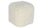 Puf Japandi boucle biały - Item International 2