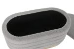 Puf ławka Boucle szara ze schowkiem - Item International 3
