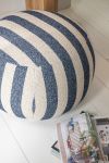 Puf Lounge Stripes niebieski 3