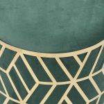 Puf Modern Barock Ornament zielony - Inart 2