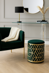 Puf Modern Barock Ornament zielony - Inart 2