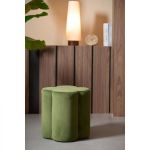 Puf Nalani koniczyna aksamitny zielona oliwka - Light & Living 2