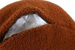 Puf poduszka Kula boucle Cush brązowa - Item International 4