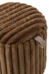 Puf Soft Rib brązowy okrągły 3