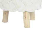Puf taboret creme okrągły  - Item International 4