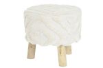 Puf taboret creme okrągły  - Item International 1