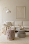 Puf Veloute Stool Royal różowy  - Inart 2