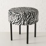 Puf Zebra Noir 2