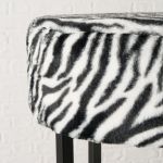 Puf Zebra Noir 3