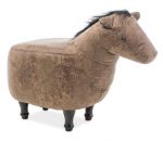 Pufa Horse brązowa 1