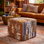 Pufa Patchwork beige 40x40  - Kare Design 2