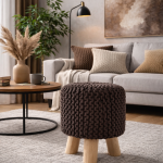 Pufa Stołek Wolle small dark coffee - Invicta Interior 2