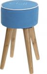 Pufa Taboret Wood z napisem kolor do wyboru - Koopman 1