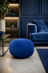 Pufa Wolle Ball Leeds ciemnoniebieska - Invicta Interior 3