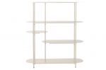 Regał metalowy Ovalo creme 140 cm 3
