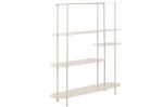 Regał metalowy Ovalo creme 140 cm 2