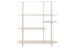 Regał metalowy Ovalo creme 140 cm 1