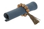 Ringi na serwetki boho z koralikami z drewna zestaw  - Item International 2