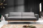 Sofa Bellezza 208 cm aksamitna szara  - Invicta Interior 5