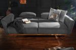 Sofa Bellezza 208 cm aksamitna szara  - Invicta Interior 11