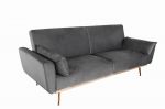 Sofa Bellezza 208 cm aksamitna szara  - Invicta Interior 2