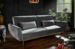 Sofa Bellezza 208 cm aksamitna szara  - Invicta Interior 4