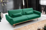 Sofa Bellezza 208 cm aksamitna zielona - Invicta Interior 10