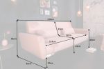 Sofa Bellezza 210 cm różowa  - Invicta Interior 8