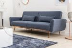 Sofa Bellezza 208cm niebieska - Invicta Interior 4