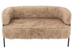 Sofa beżowa futrzana Courchevel premium 1