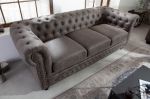 Sofa Chesterfield 3 antik look szara - Invicta Interior 4